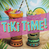 Tiki Time! Paint a Set of 2 Ceramic Tiki Glasses